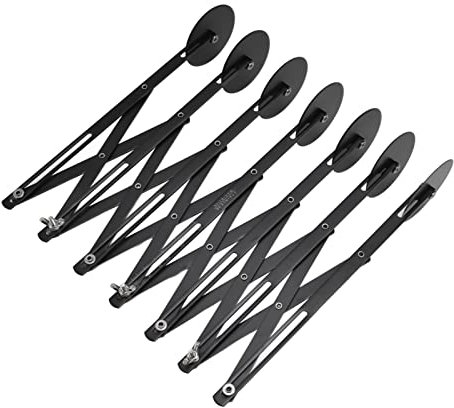 Adjustable Stainless Steel Dough Knife Pastry Roller Cutter with Expandable Multi Wheel, Evenly Cut Dough Strips for Pastries, Pizza, (7 Rounds)