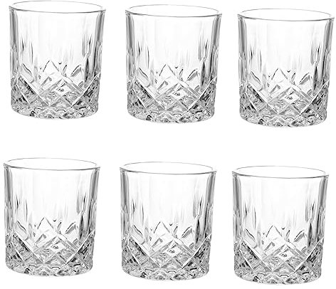 PRETYZOOM Confezione Da 6 Boccali Da Birra in Spesso Da 230 Ml Eleganti Bicchieri Per Acqua Vino Whisky Per Bar E Case.