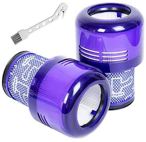 youguobeier 2-pack reservdelar för dammsugarfilter, kompatibel med Dyson Cyclone V11 djur, V14 vridmoment och V15 Detect, ersätter del 970013-02