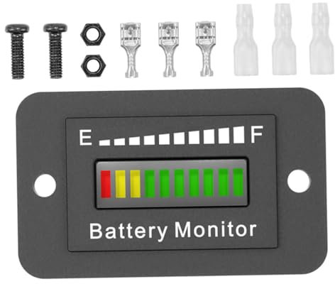DOITOOL Golfwagen-batterieanzeige Batterieanzeigegerät Für Elektrofahrzeuge 12 V-72 V Spannungsbereich Schlankes Design