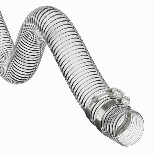 Teichpumpenrohr/Schlauch, flexibel, 40 mm Innendurchmesser, transparent, 15 m