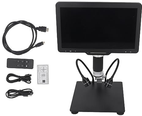 Digitales Elektronenmikroskop 1600x 1080p 24MP Lötmikroskop mit LED -Lichtfernbedienung für die Elektronikreparatur