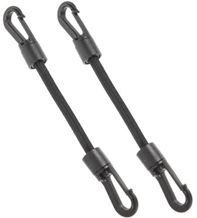 VANZACK 2stücke Teiliges Elastische Haken-spannbänder Mit Robustem Pom-Haken Vielseitige Befestigungsseile Für Outdoor-kajak Camping Und Zelt Kompatibel Mit Diversen