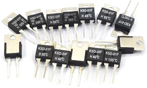 KSD-01F40 50 60 100 Grad Celsius NC Öffner D 1.5A Thermoschalter Temperatursensor Thermostat JUC-31F 1 Stücke(75C)