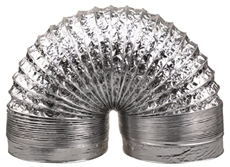 DOITOOL 1 Pièce Flexible Tuyau de Ventilation Aluminium Épaissi pour Extraction Climatisation Gaine Résistante Aux Températures pour Systèmes Hvac Bains