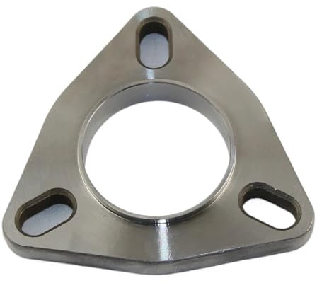 Terminale Di Scarico Flangia Mobile Universale Da 51 Mm E 2 Pollici A 3 Fori Saldata Utilizzata Per Tubi Di Scarico Delle Automobili Flangia In Acciaio Inossidabile 304