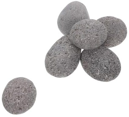 Toddmomy Pietre Laviche Naturali per Focolare e Braciere Rocce Vulcaniche Resistenti per Giardino Barbecue Gas e Campeggio Pietre Decorative Riutilizzabili per Esterni e Interni