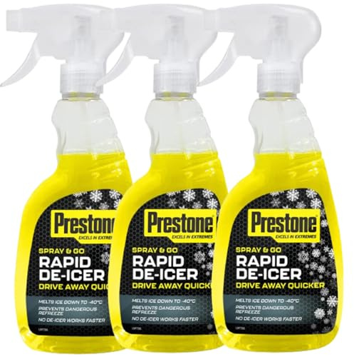 3x De-Icer Spray 500ml – Rapid Action Car Window & Windscreen Ice Remover | Works to -40°C | Fast Acting Anti Freeze Spray for Cars | Prevents Re-Freeze | Winter Car Care Essential