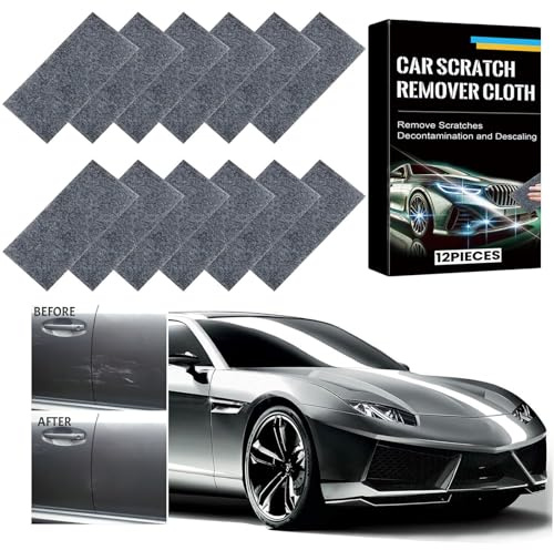 12 panni Nano Sparkle, Nano magic Car Scratch Remover, ripara i colori leggeri dei graffi, la cura della vernice e la pulizia dell'auto,Riutilizzabile, Lucidatura Manutenzione