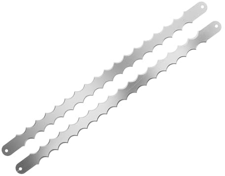 FESTFENDS Stainless Steel Replacement Serrated Bread Cutter Blades for Wooden Bread Bow Cutter Suitable for Cutting Cakes Pies Toast and Tarts