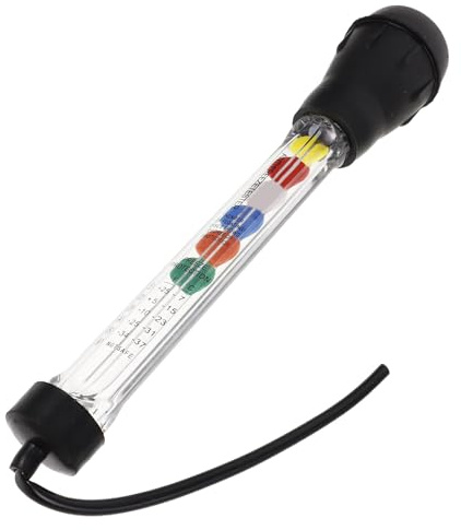 HOLIDYOYO Tester Idrometro Elettrolitico Portatile per Batterie Auto, Misuratore di Densità Elettrolitica Ventosa per Rilevamento Rapido, Strumento Diagnostico per Controllo Batteria