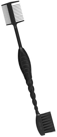 Cepillo de pelo de doble cara con dientes desenredantes y punta precisa para control del encrespamiento, cepillo portátil para el cuidado del cuero cabelludo sensible