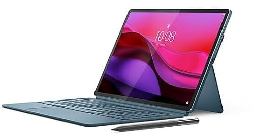 Lenovo Yoga Tab Plus, AI Tablet, Display 3K da 12.7 144Hz, Processore Snapdragon 8 Gen 3, RAM 16GB, Memoria 256GB, WiFi 6, Tablet Android 14, Tab Pen Pro e Tastiera incluse - Tidal Teal