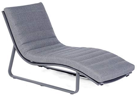 Sonnenpartner Lounge-Liege Cloud Aluminium anthrazit mit Auflage Relaxsessel Gartenliege