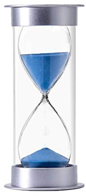 HEELPPO Minuterie Brosse À Dents Horloge Minuterie Sablier Minuterie De Thé Sablier DéCoration De La Maison Artisanat DéCoration Convient pour Les Bureaux D'éColes De Garderie Blue,60 Minutes