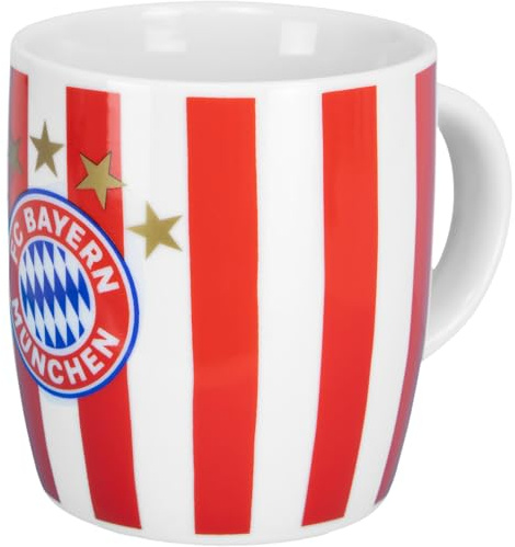 FC Bayern München Tasse Stripes | Streifen | Rot-Weiß | 0,3l