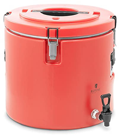 Royal Catering RC_TT_5 Isolierbehälter 30 L Ablasshahn Warmhaltebehälter Isolierbehälter für Essen Wärmebehälter Isolierbox