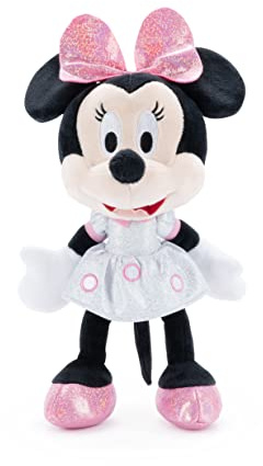 Simba Sparkly Minnie Mouse 25 cm plush celebrating 100 Years of Disney, Pink