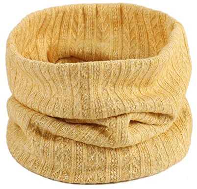 Schlauchschal Rundschal einfarbiger Loop Schlauchschal Halsschlauch Halswärmer Fleece Halstuch Hochwertiges Cashmere Halstuch Damen Schlauchschal Rundschal Strickmuster