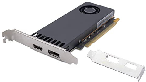 SIMPLETEK - Scheda Video 1650, 4GB GDDR6, Low Profile, Doppia Staffa, Ideale per Gaming 1650 4GB GDDR6 DisplayPort HDMI