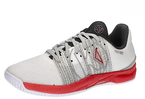 Kempa Unisex Attack One 2.0 handbollskor, sportskor, gymnastikskor, vit/röd, 41 EU, Vit röd, 41 EU