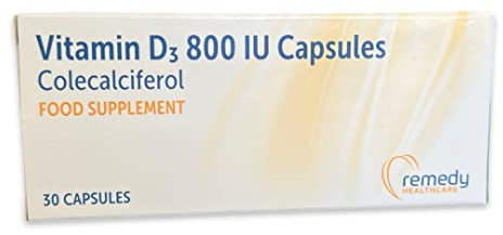 Vitamin D 800IU | Colecalciferol Capsules | 30 Capsules
