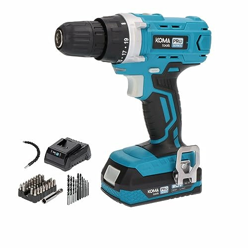 Koma Tools Set de Taladro y Accesorios Pro Series Atornillador 40 Piezas