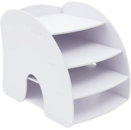 Papierablage Dokumentenablage Holz, Schreibtisch-Organizer, Ablagefächer Stapelbar für Büro Bürobedarf A4 Dokumentenablage für Home Office Schule