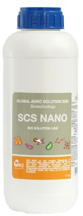 Global Agro Solution SCS Nano – Organisk nanobiostimulator med nanosilver, Chitosan & enzymer – för cellskydd, ökad avkastning och lång vegetationstid – 1 l