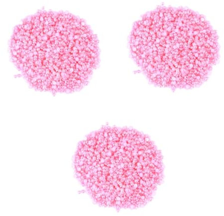 NUOBESTY 3 Sets Robuste 4 Mm Halbrunde Perlen Gefärbte Perlen Zur Schmuckherstellung Perlensets Ohrringkomponenten 2000 Stück * 3