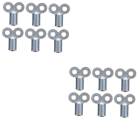 jojofuny 12pcs Radiator Vent Keys Keys for Radiator Air Bleeding and Lightweight Plumbing Tools for Home Heating Systems