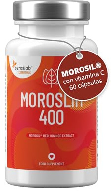 Morosil Capsule da 400 mg, con vitamina C per un effetto antiossidante e pepe nero per un migliore assorbimento, dosaggio elevato - Vegano, 60 Capsule, Moroslim Sensilab