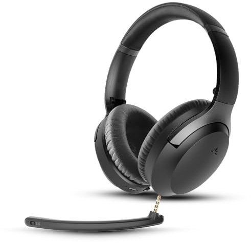Avantalk Aria 3 – Casque sans Fil Bluetooth 5.3 avec Micro Antibruit Amovible, Voix Claire pour Les Appels, Son Exceptionnel, 55 Heures d'autonomie, Confort Optimal pour Le Travail et la Musique