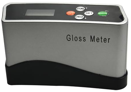 CHANGLKJ Medidor De Brillo De 60 Grados, Medidor De Brillo De Precisión, Precisión De 0,1 Y Rango De Medición De 0 a 0~120 GU, Función De Calibración Automática, para Pintura, Plástico, Granito