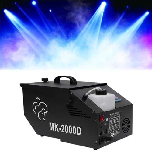 Máquina De Humo Máquina De Niebla De Hielo Seca 1200W Máquina De Niebla De Baja Altitud Con Pantalla LCD Y Control Remoto,Para Espectáculos De Escenario, Bodas, Bares