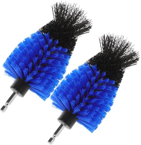 GOOHOCHY 2pcs Drill Brush Attachment Scrubber Drill Brush Set for Bathroom Kitchen Tile Grout Surfaces