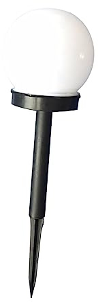 VILLCASE Luces Solares Para Jardín Forma De Burbuja Blanca, Iluminación Led Para Exteriores, Resistente Intemperie, 4 Unidades, Para Césped y Áreas Al Aire Libre