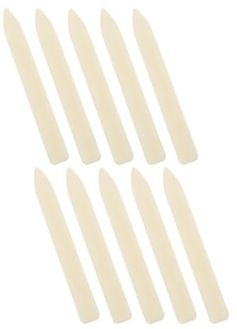 Gogogmee 10 Stück Teiliges Set Falzbein Werkzeug Kunststoff Präzises Falt und Crease Tool für Origami Kartenherstellung und Buchbindung Ergonomisch Gestaltet Langlebig und Vielseitig