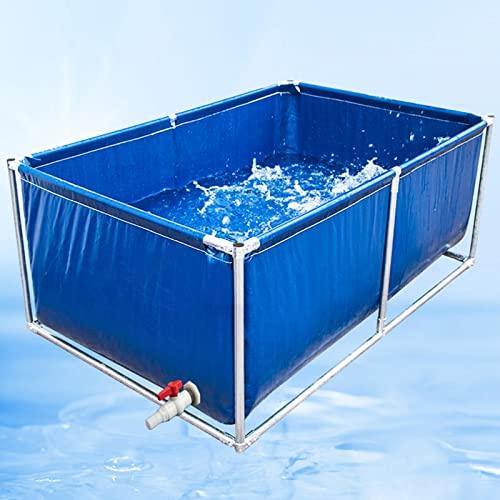 Piscine hors sol rectangulaire avec cadre en acier pour jardin, terrasse ou patio – Parfait pour les enfants, les adultes et les animaux de compagnie, robinet facile à remplir inclus