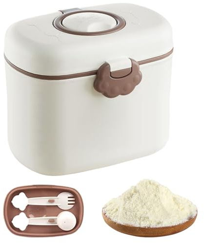 Dispensador de Leche en Polvo - Recipiente Para Leche En Polvo - Taper Hermético Para Guardería Hogar Uso Diario Actividades Exteriores Frutas Golosinas