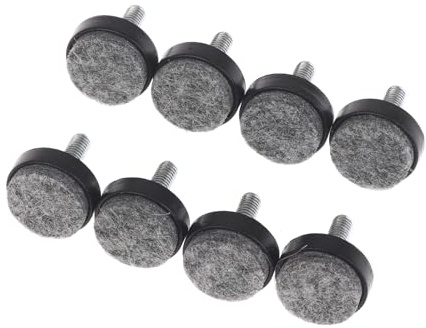 Generisch 4/8 Stück Filz verstellbare runde Möbel beins ch rauben Anti Slip M6 M8 Tisch Stuhl Schrank Balance Fuß Pads
