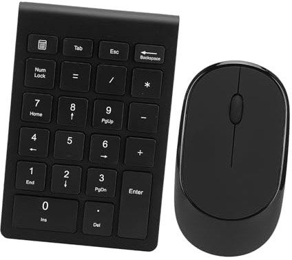 2.4G Wireless -Thin Digital Keyboard Mouse Set Quiet Input for / 8/10 / MAC Users