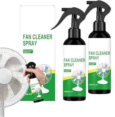 Rengöringsspray för fläktar, rengöringsskum för bords-, golv- och tornfläktar, multifunktionell damm- och oljeborttagare för fläktvingar, ventilationsöppningar från luftkonditioneringssystem (2
