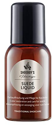 SHOEBOY'S Heritage Suede Liquid - Liquide nourrissant et ravivant la couleur du daim avec applicateur éponge - 100ml