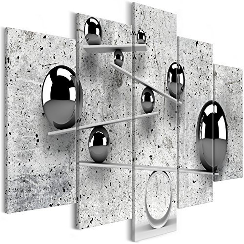 murando - Quadro Acustico Astratto 5 pezzi schiuma acustica Quadri Moderni Grandi - Camera da Letto Matrimoniale - Stampa su Tela - Pannelli Fonoassorbenti Decorativi - Fonoassorbente