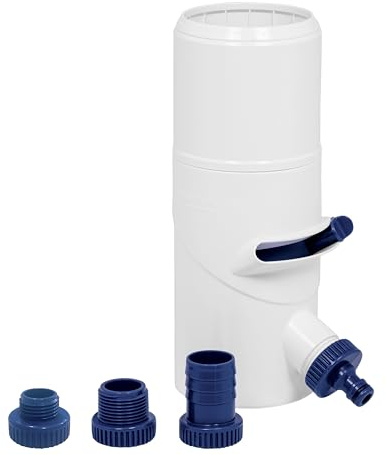 Rain Harvesting Downpipe Diverter, Round Downspout Diverter with Filter for Rain Water Catching System, Fits 3 Round Drain Pipes