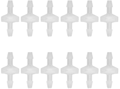 Valvola di Ritegno per Acquario, Kit Valvole di Non Ritorno 12PCS, Valvola di Ritegno per Acquario Resistenza All'ozono Resistente All'olio, Impianti Idraulici (5,1 mm)