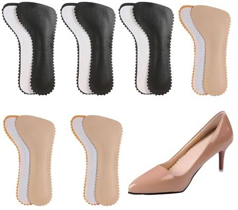 SKHAOVS Lot de 6 paires de semelles intérieures pour talons et sandales, souples et auto-adhésives, coussinets antidérapants pour soulager la douleur du métatarse pour femme (6 paires)