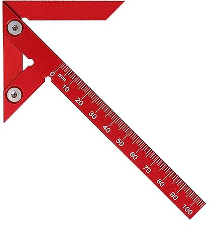 ZAYIUKI Zimmermannswinkel,Zimmermannswinkel 150 mm,multifunktional,Winkelmesser,Aluminiumlegierung,Versuchswinkel,Dreiecke,Zimmermannswinkel,Lineal,Holzbearbeitung