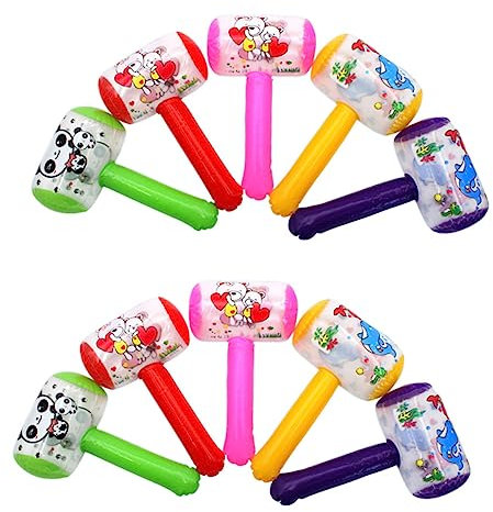 VICASKY 8stücke Aufblasbare Hammer Spielzeuge Cartoon Inflatable Toy Hämmer Für Partys Festivals Und Cosplay Für Pool-spaß Und Geburtstagsfeiern